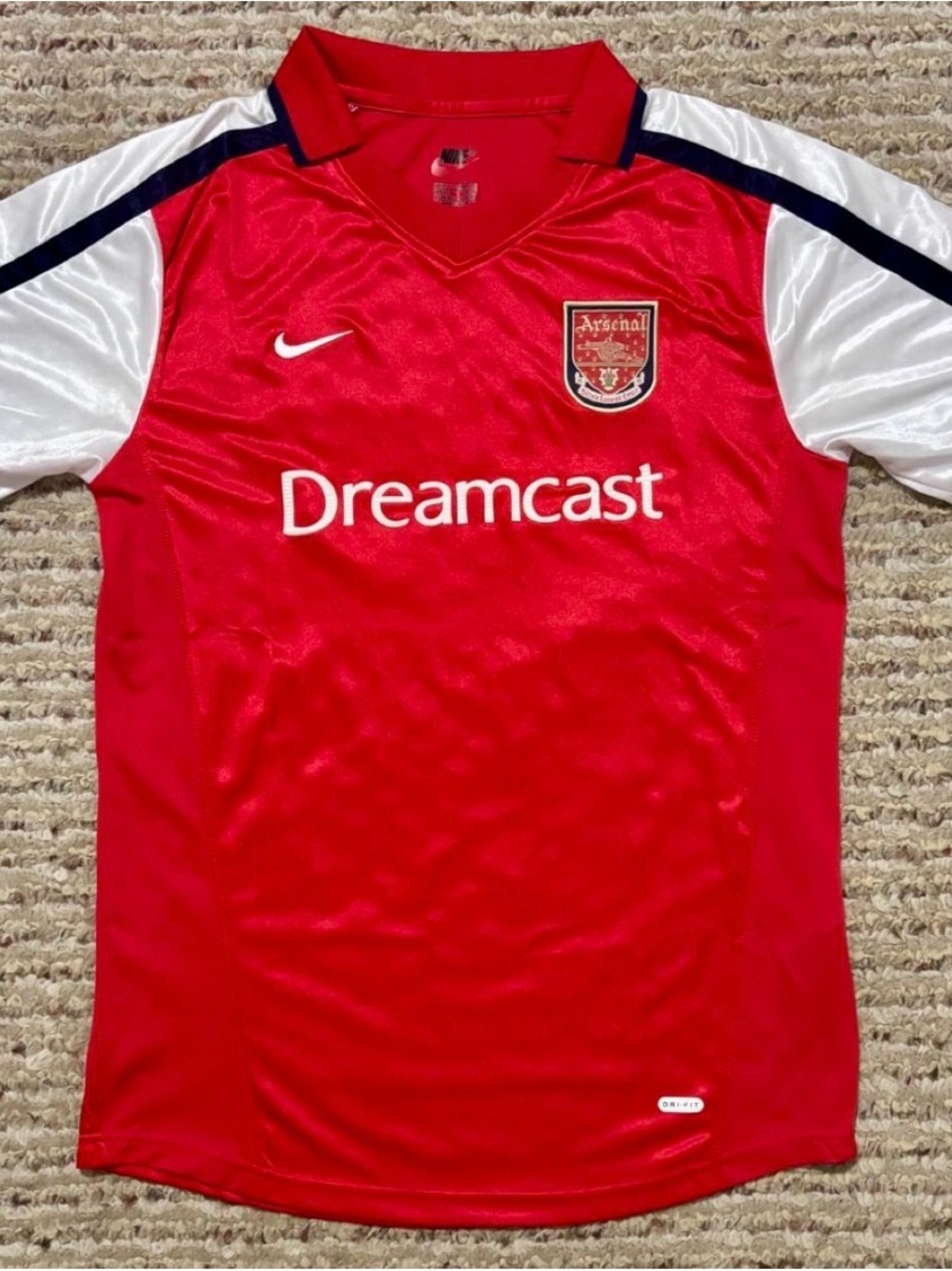 Nike Red Arsenal Dreamcast Soccer Jersey